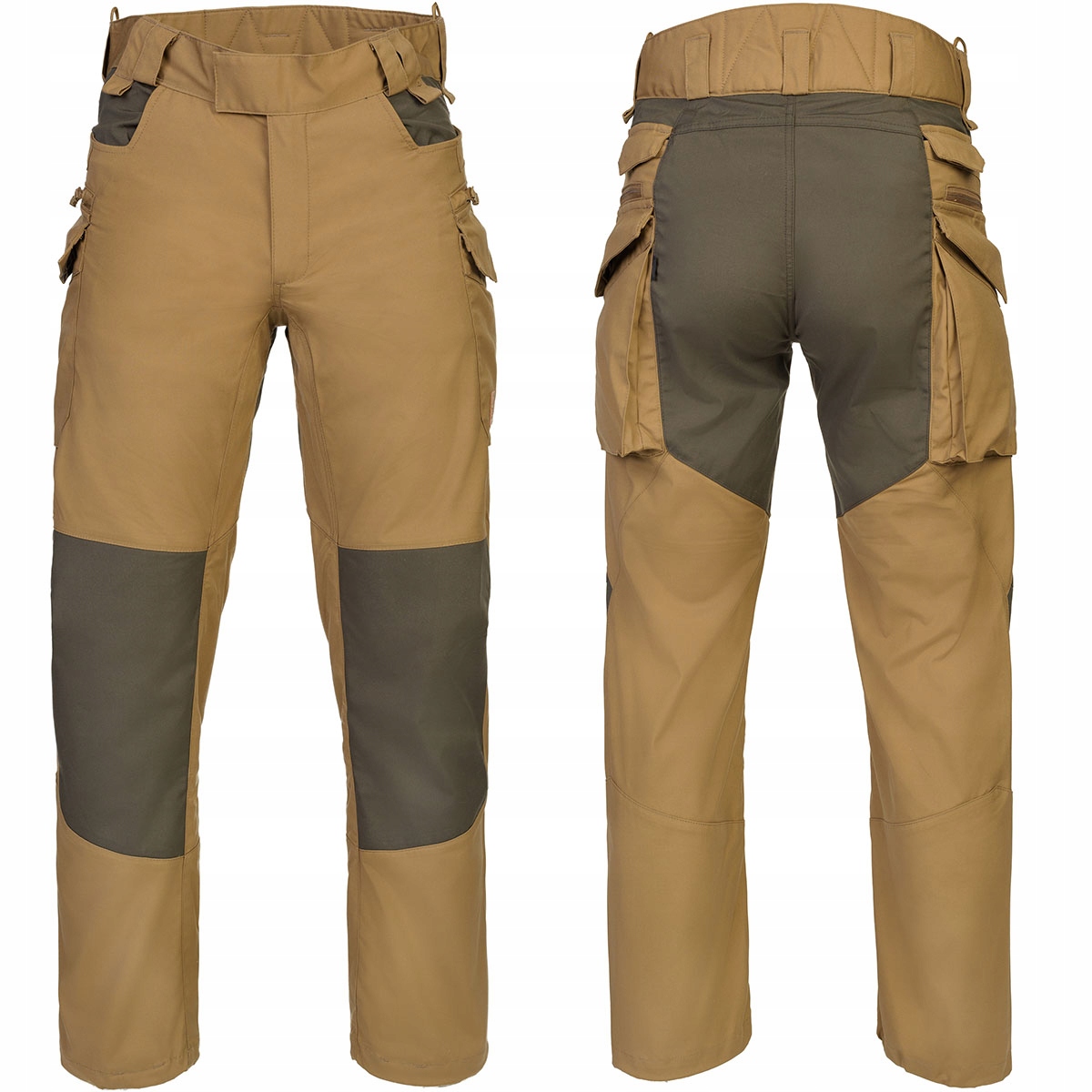 Helikon Trekkingové pánské kalhoty Kapsáče Pilgrim Zelené Coyote S Long