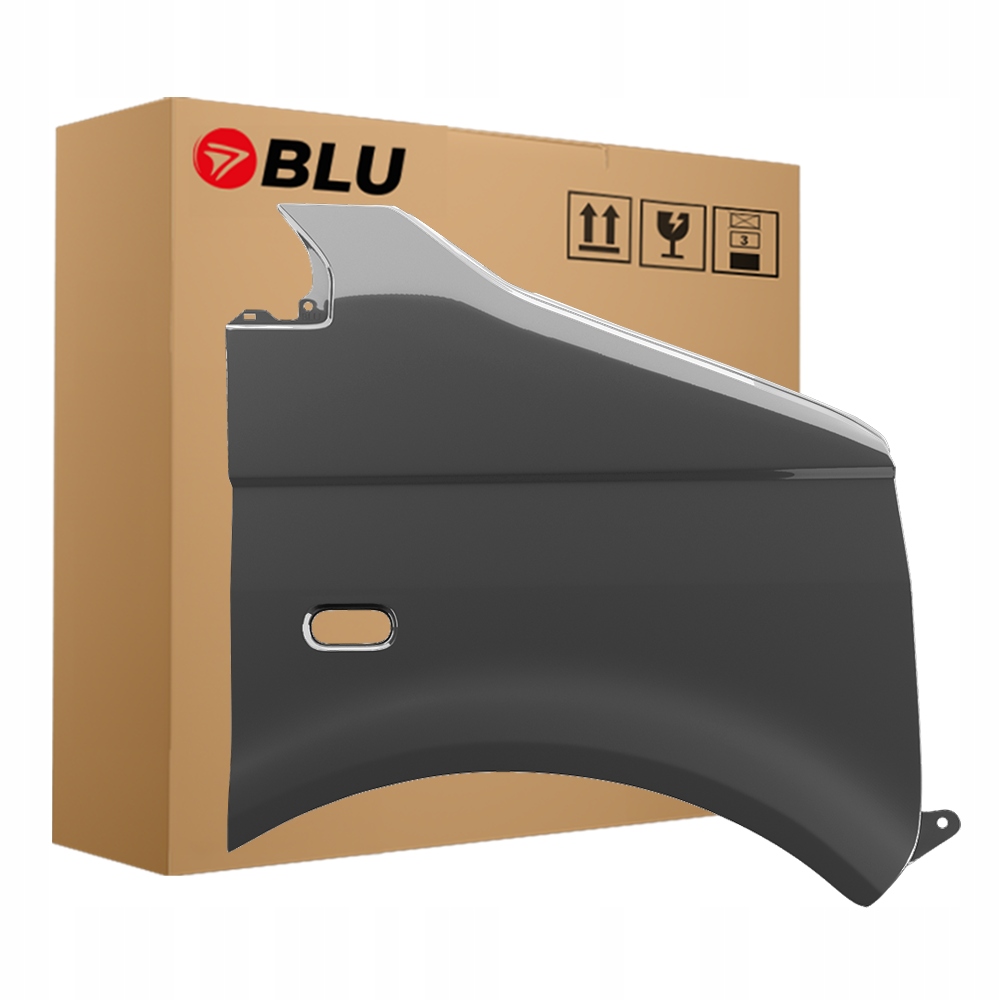 Blu Blatník Vw T5 Transporter Multivan LH7W Pravý Šedý 03-15 Přední Pozink