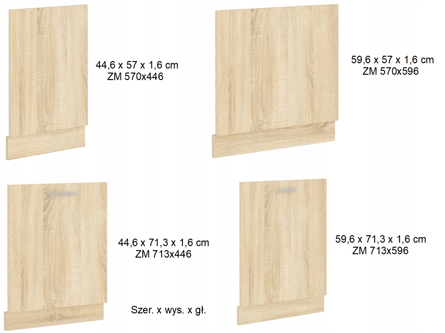 Szafka kuchenna ANA pod zlewozmywak Szerokość mebla 80 cm