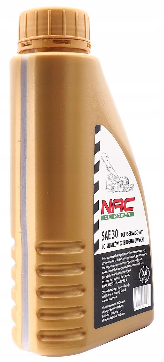 OLEJ DO KOSIARKI AGREGATU TRAKTORKA SAE30 0,6L NAC PRODUKCJA 2024 Marka NAC
