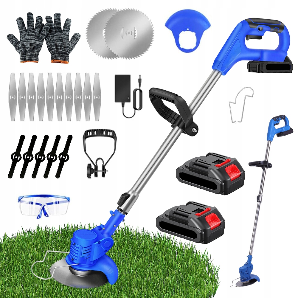 Aku Vyžínač Křovinořez Zahradní Nastavitelná Teleskopická Tyč 21V