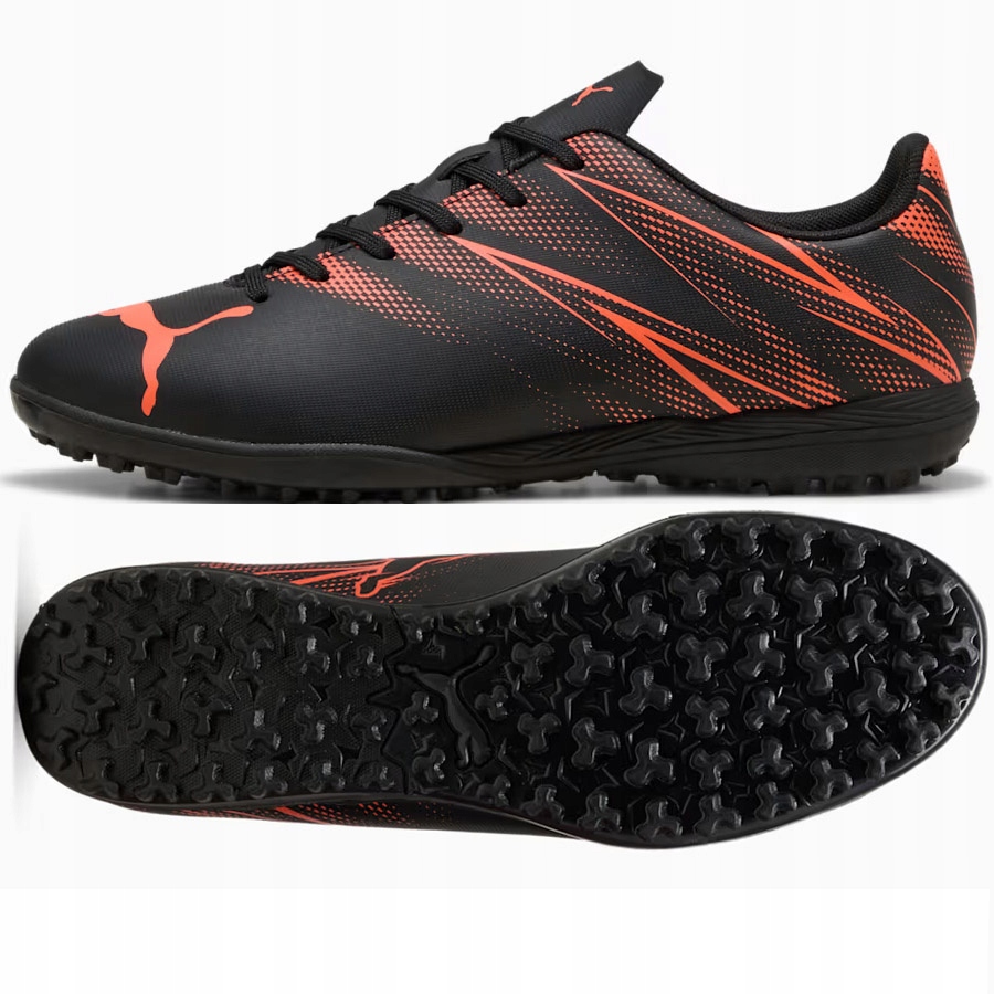buty Attacanto Tt Puma Black-Glowing Red