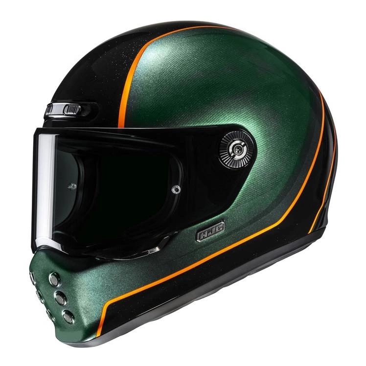 Motocyklová prilba Hjc V10 Hodu Green/black zelená čierna Darčeky