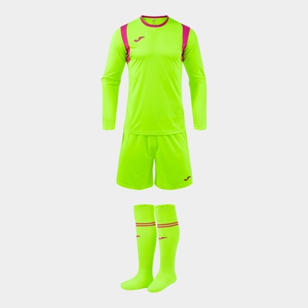 Joma Komplet Bramkarski Zamora XI Żółty Fluo Fiolet Roz. M 105196.065 M