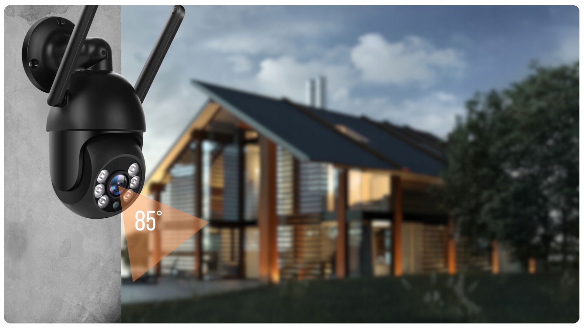 Kamera IP WiFi SMART Zewnętrzna Obrotowa ALARM 8MPX Detekcja Ruchu 4X ZOOM Rodzaj wewnętrzna zewnętrzna