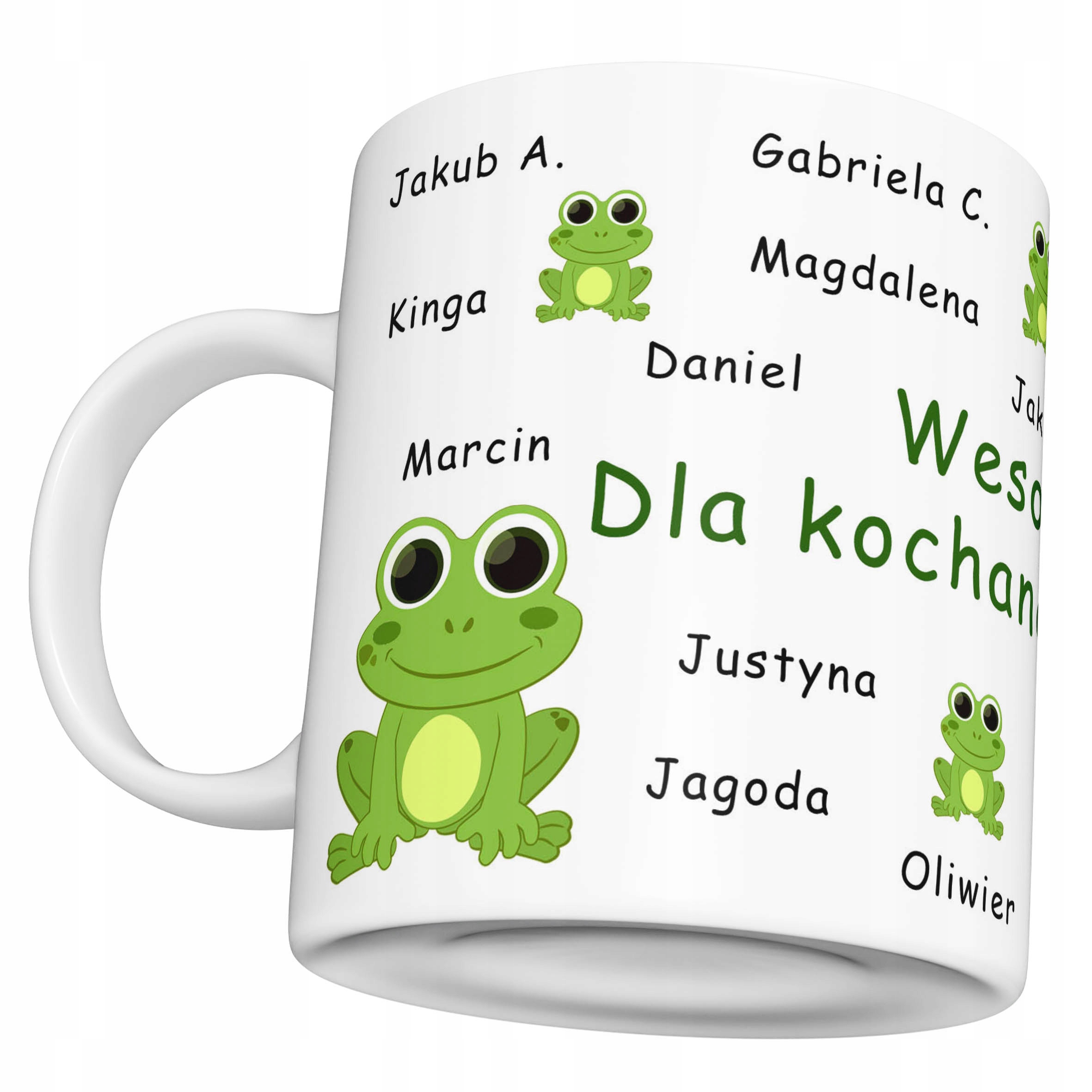 

Kubek dla Nauczyciela Żabki z imionami Przedszkole