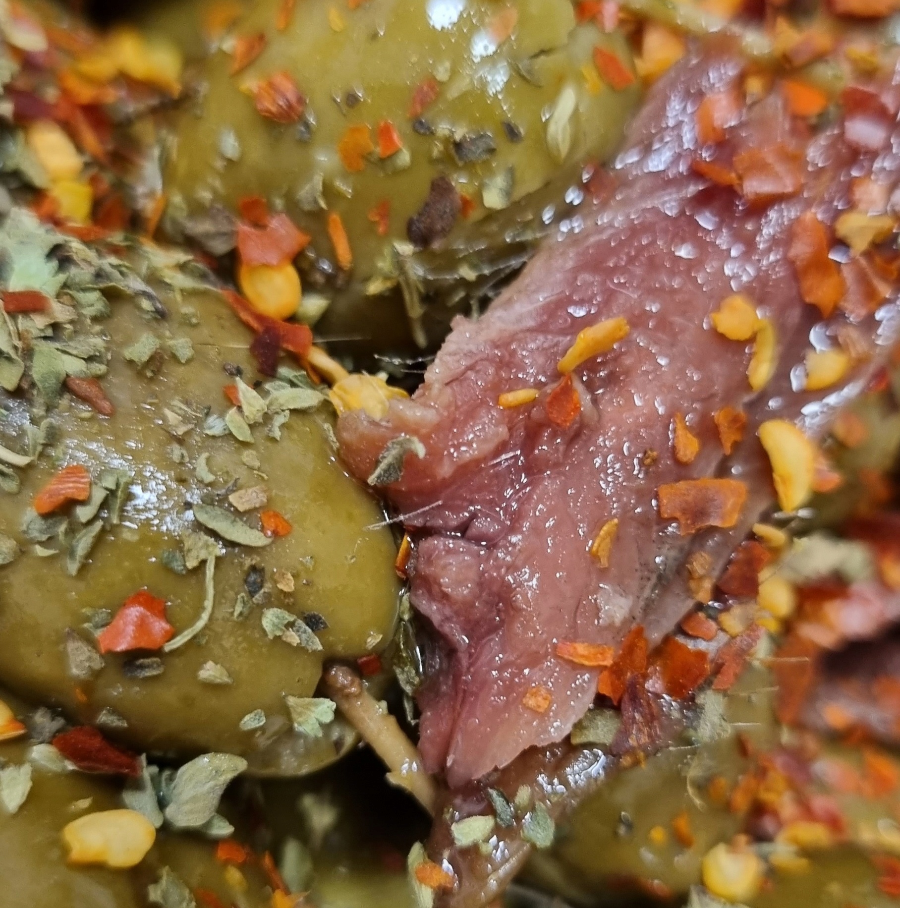 

Oliwki Zielone p. z Anchois Pikantne Sycylia 240g