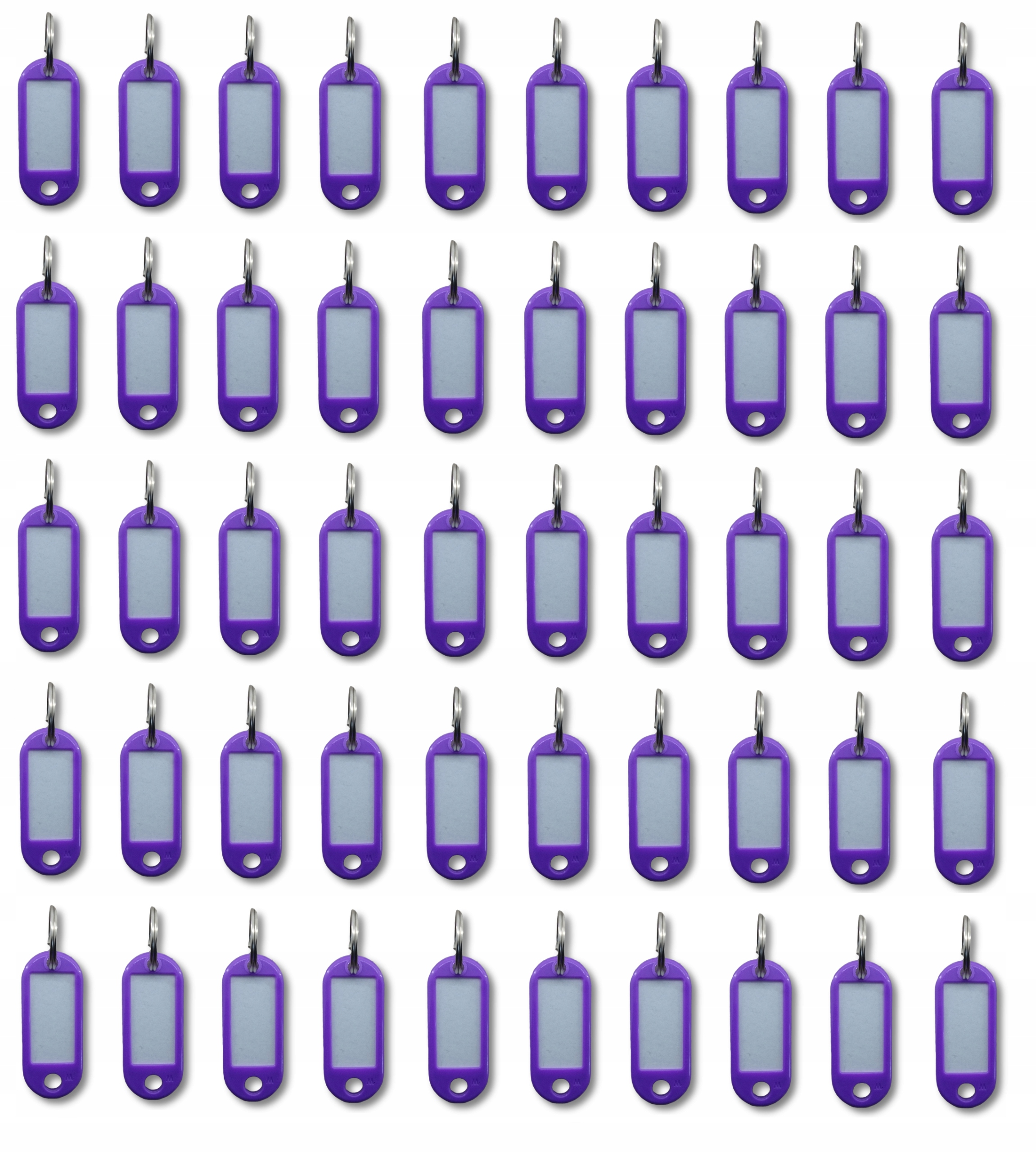 BRELOK identyfikator do kluczy 50szt FIOLETOWY