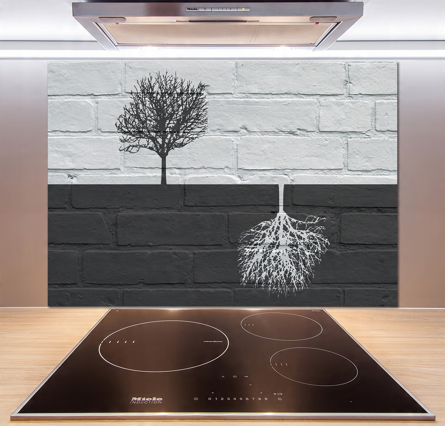 

Panel do kuchni Drzewa na murze 100x70 cm + Klej