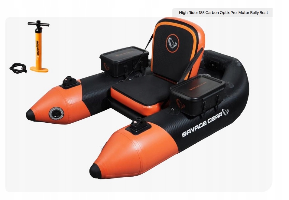 Savage Gear High Rider 185 Carbon Optix Pro-Motor Belly Boat