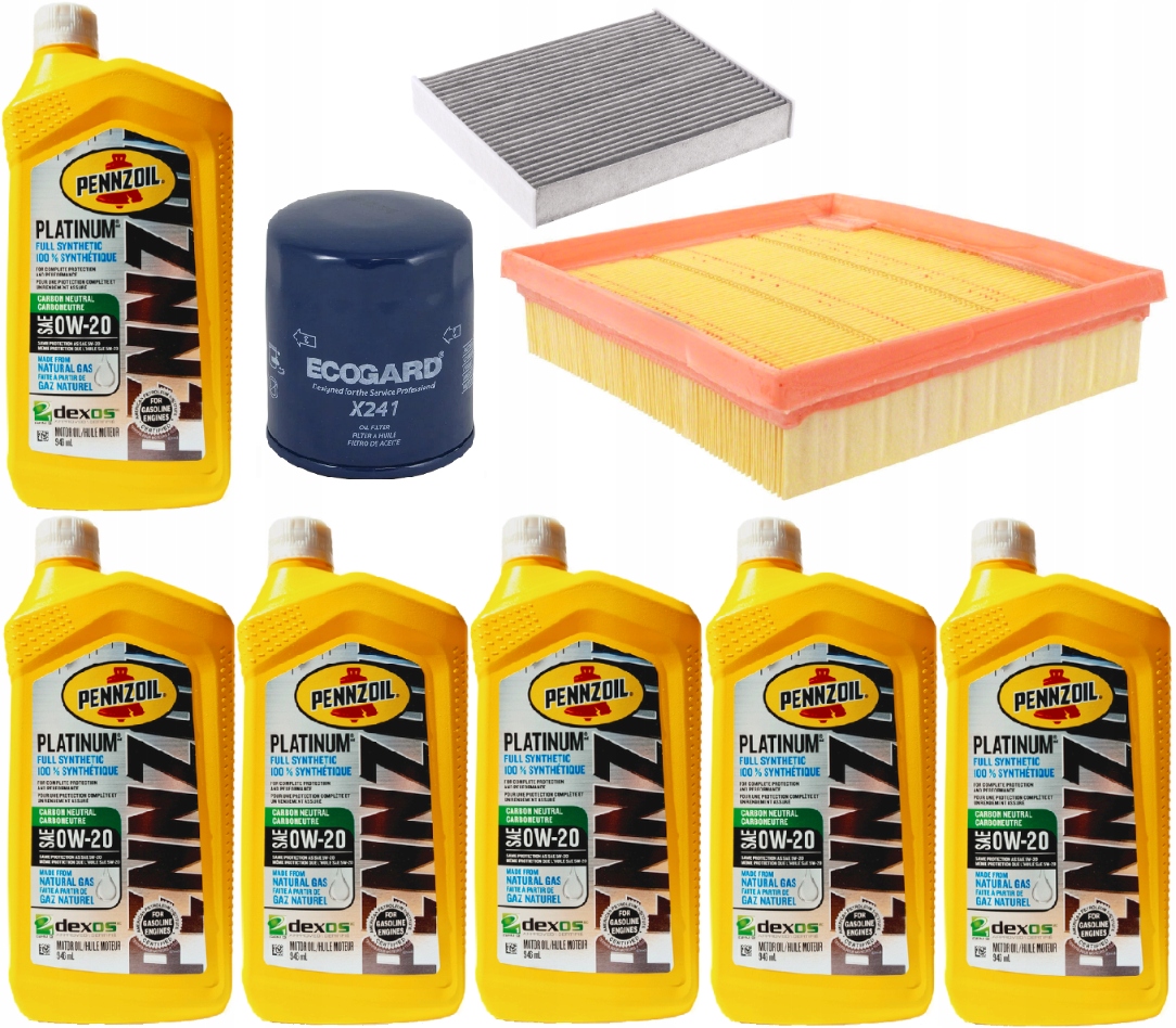 PENNZOIL 0W20 6L + FILTRY FORD ESCAPE 2,5 2020-