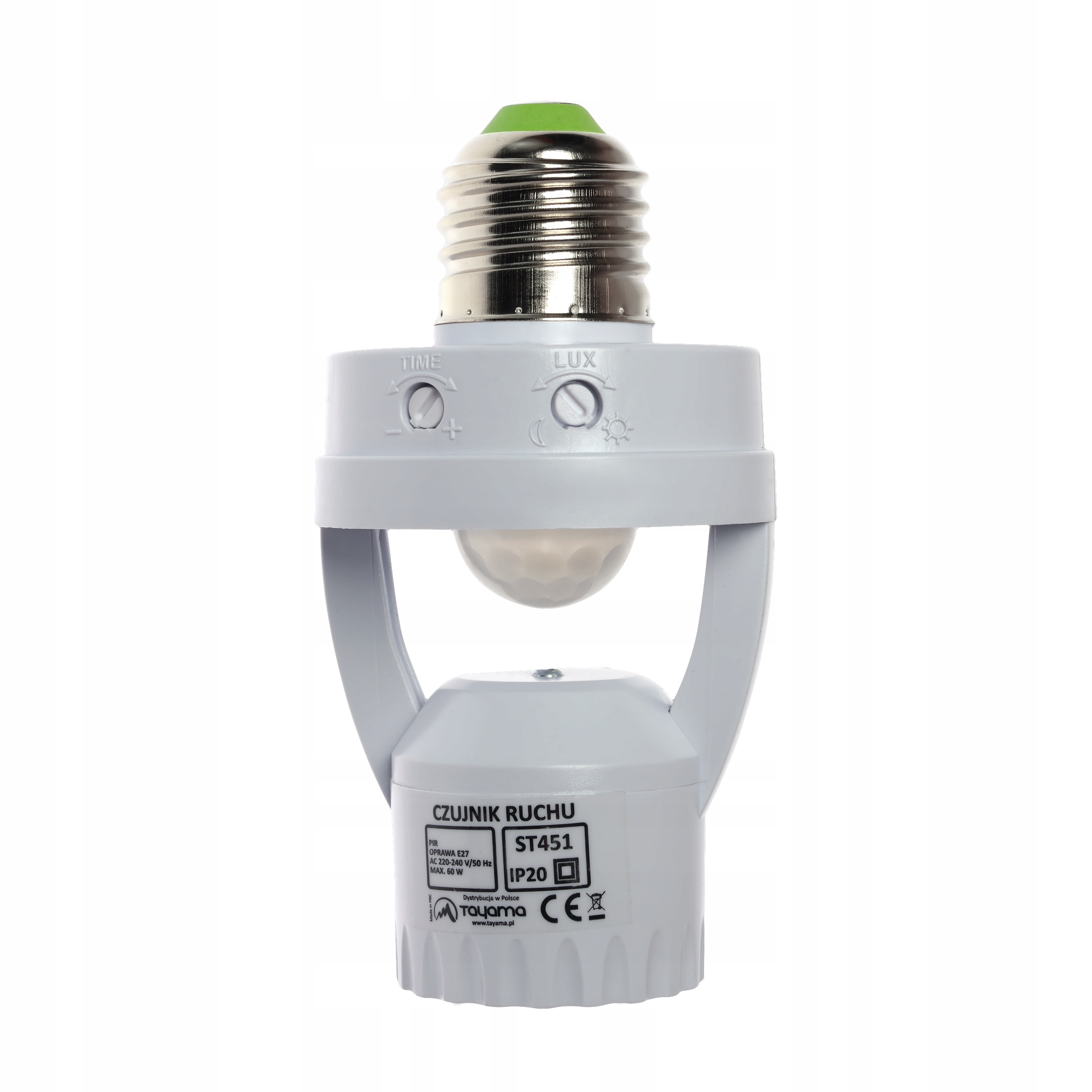 

Gniazdo Żarówki E27 60W Z Czujnikiem Ruchu Pir Led