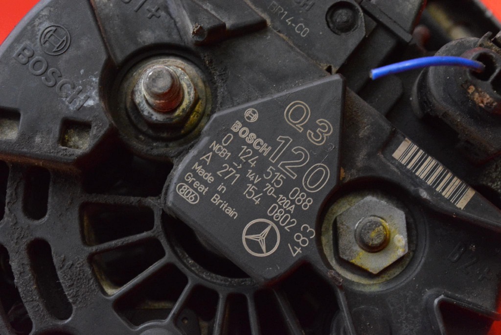 alternator A2711540802 MERCEDES C-KLASA CL203 W203 1.8 compressor; 192 KM