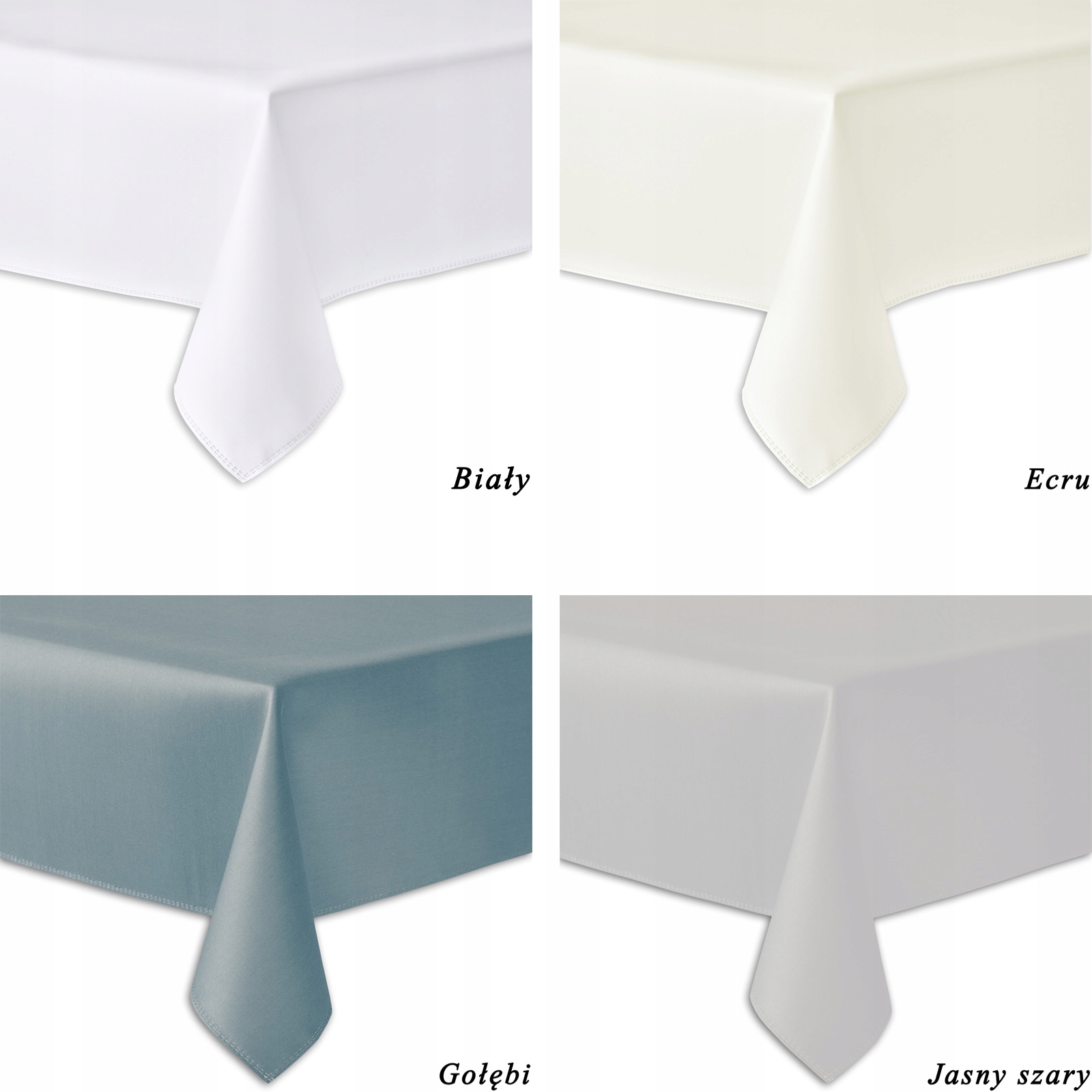 OBRUS PLAMOODPORNY - 140X260 - SOLID GŁADKI BIAŁY Kod producenta ŚWIĄTECZNY WIELKANOC WIELKANOCNY WIGILIA