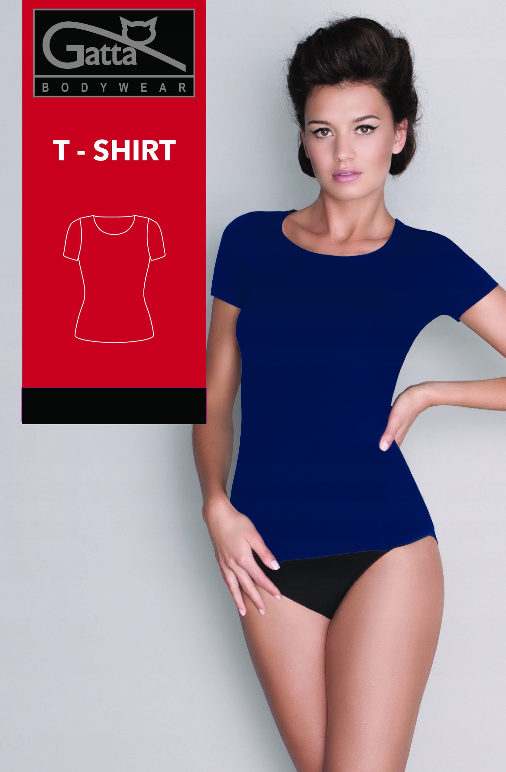 

T-shirt Gatta krótki rękaw bezszwowy XL granat