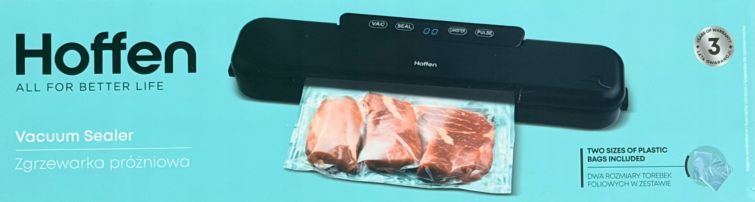 Hoffen zgrzewarka do pakowania próżniowego 110W VS-6255