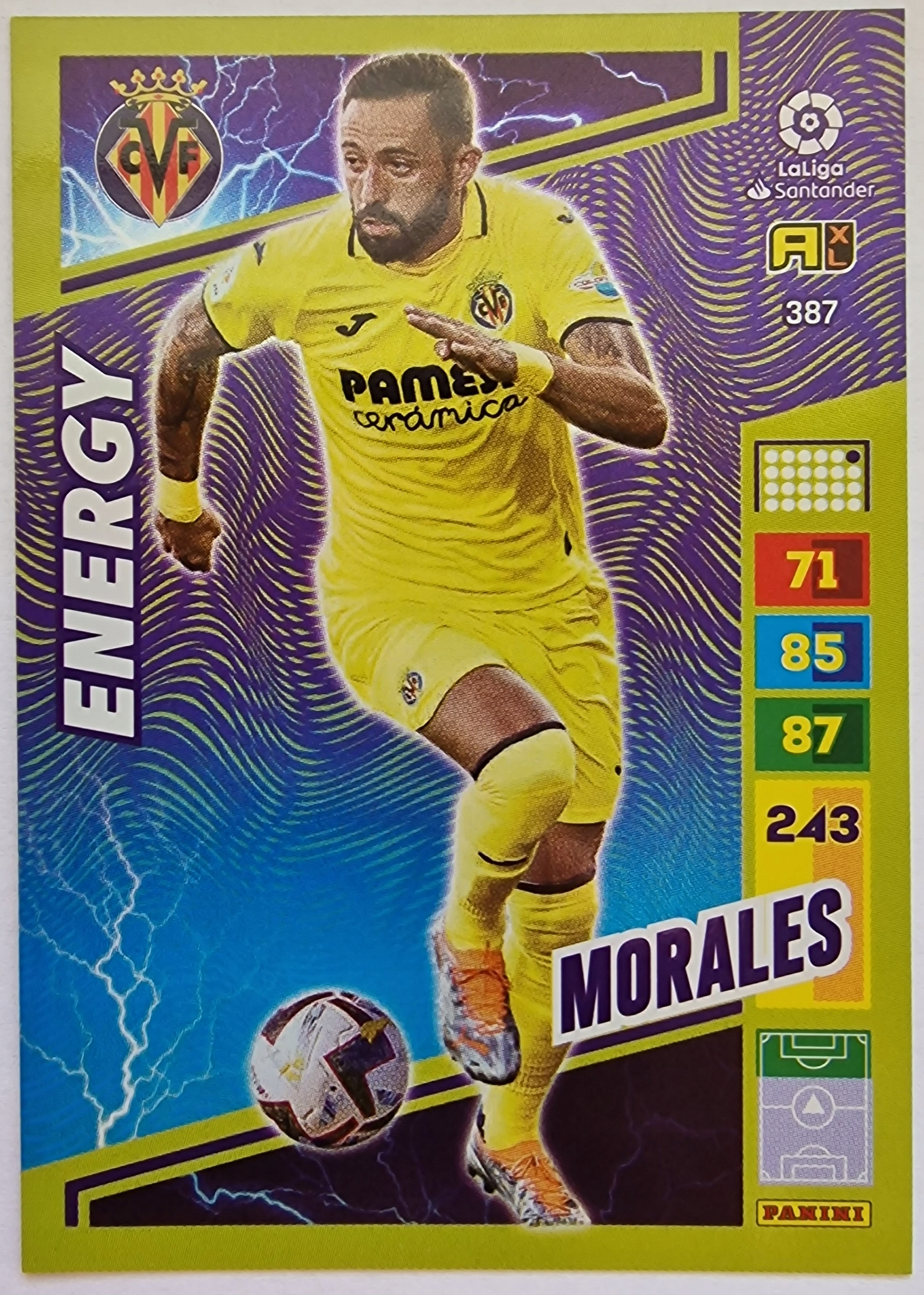 LA3 Morales Villareal Panini La Liga 2023 Energy