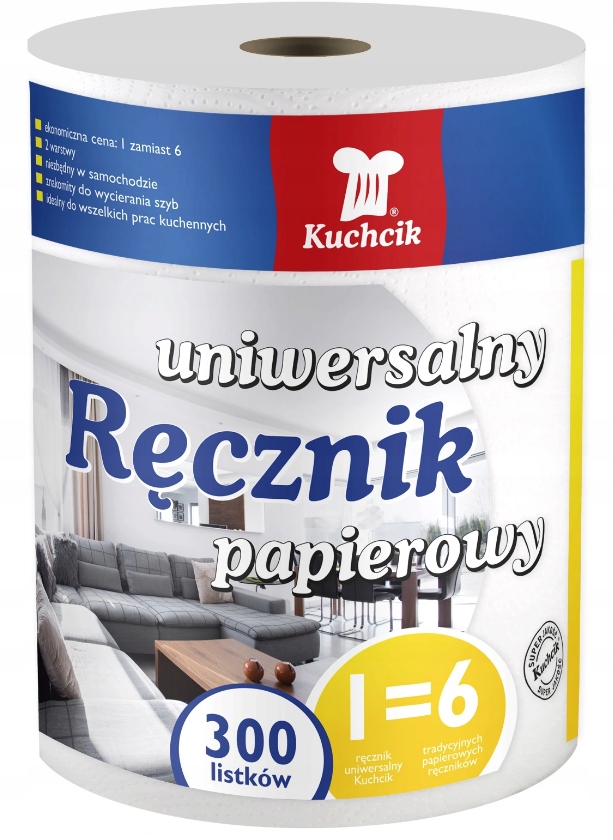 RĘCZNIK PAPIEROWY UNIWERSALNY CZYŚCIWO 6x 300list. Kod producenta Inny