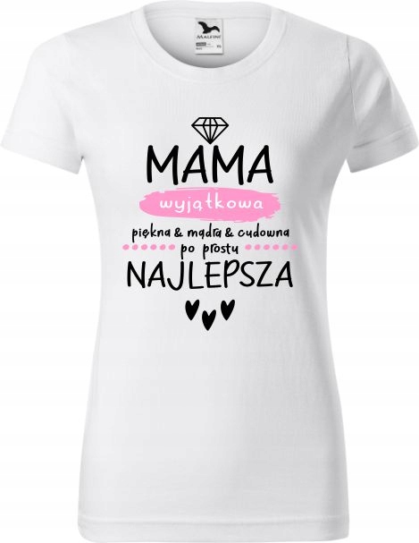 

T-shirt Dzień Mamy Mama Wyjątkowa Piękna Najlepsza