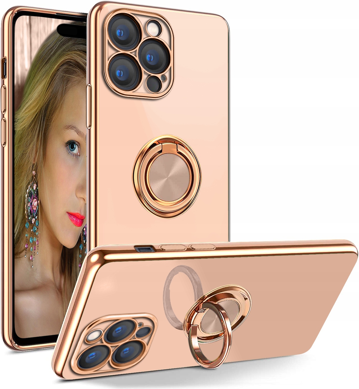 

Etui Silicone Ring Szkło 9H do iPhone 14 Pro