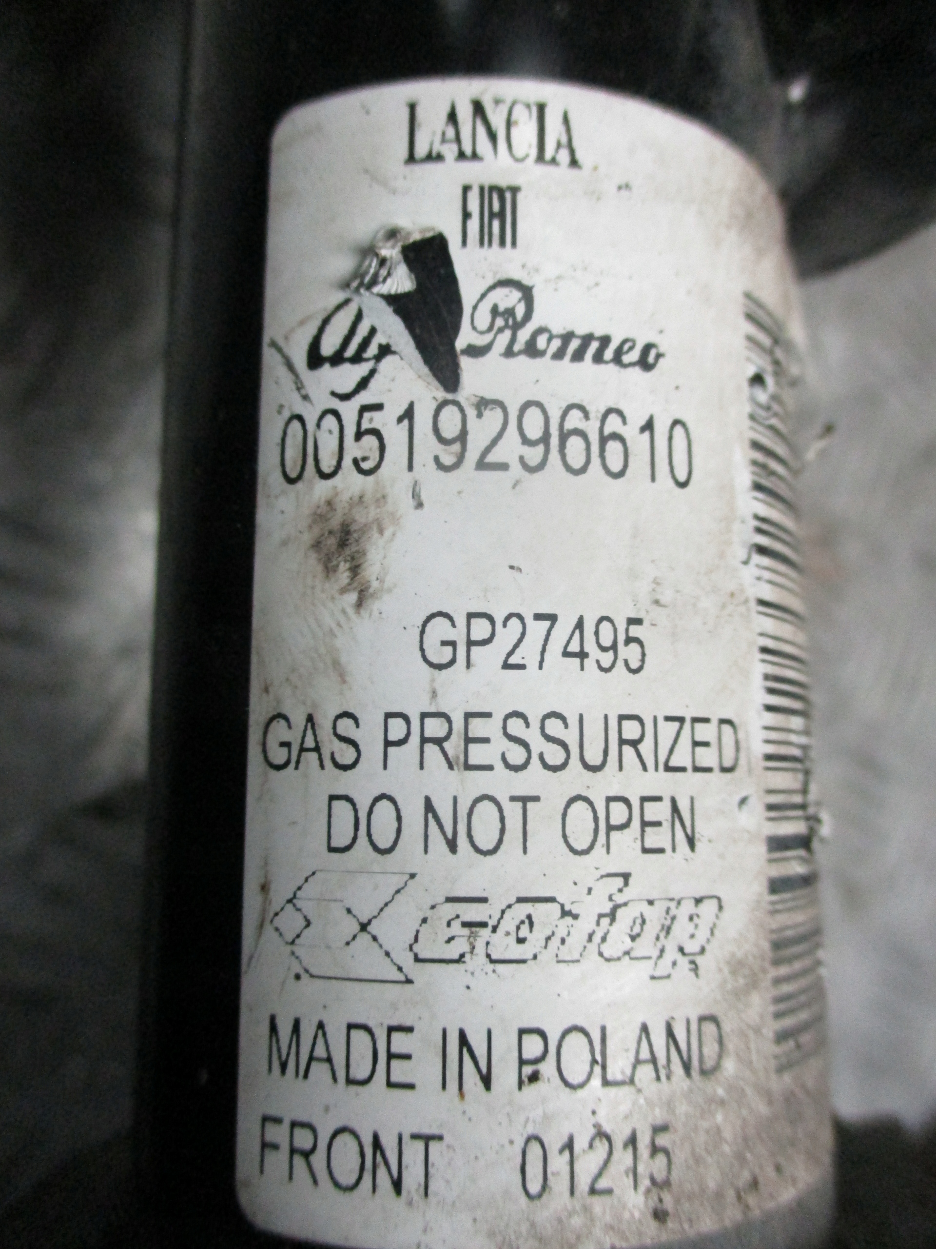 shock absorber front right Lancia Ypsilon 11