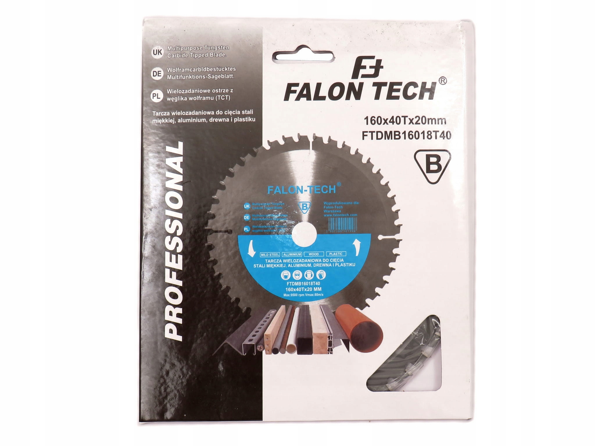 TARCZA PIŁA WIELOZADANIOWA DO STALI DREWNA 160x40T Średnica otworu 20mm