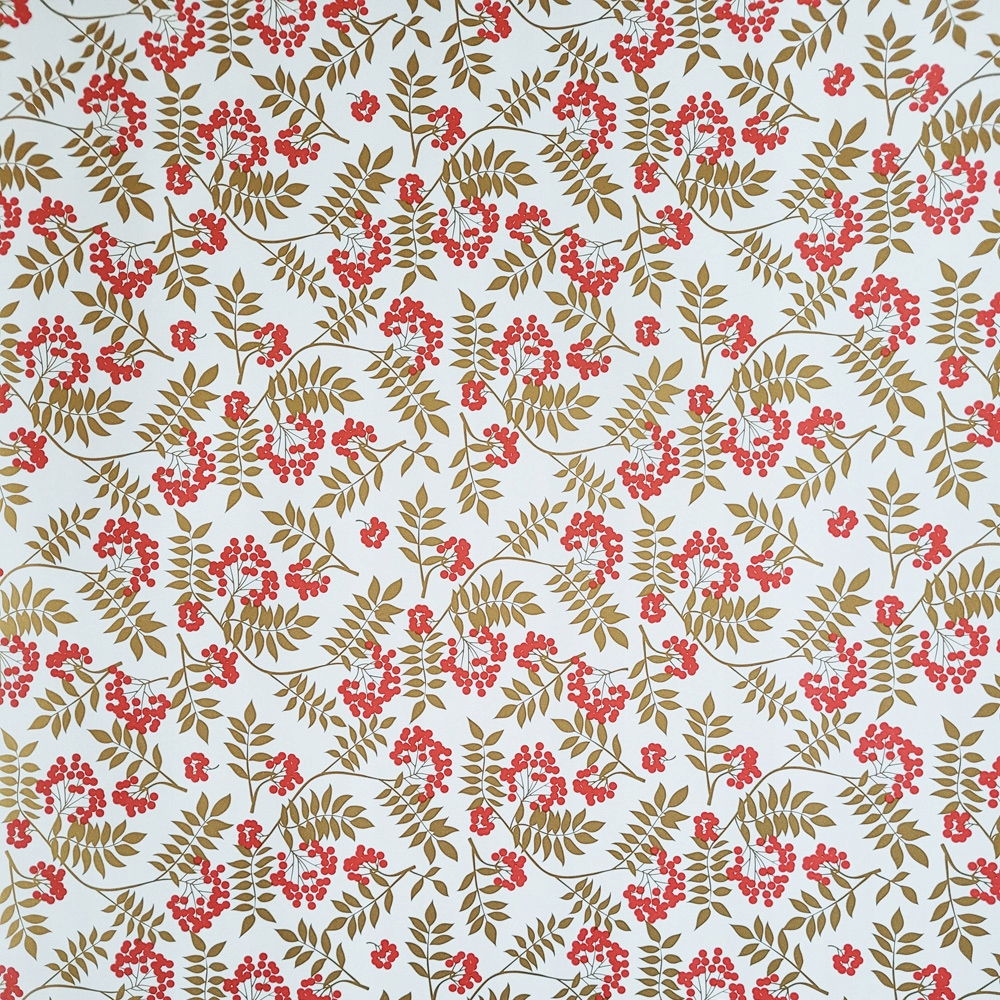 Papier biały wzór do pakowania 57cmx2m 2m201