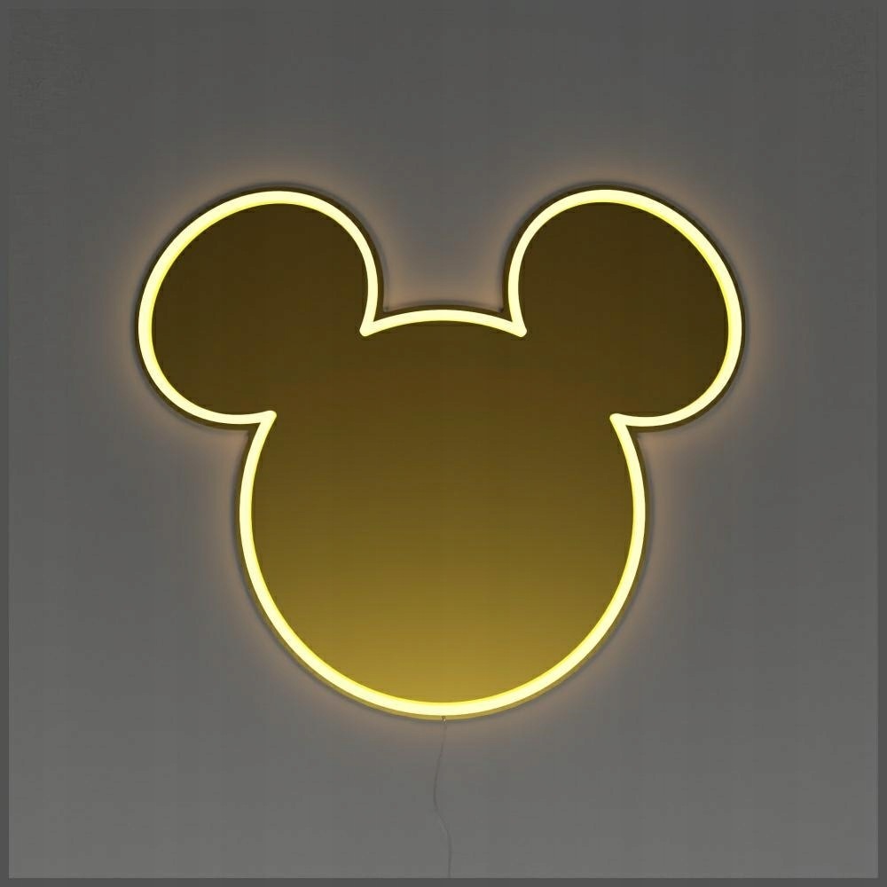 Neon Yellowpop Disney Mickey Mirror zlatý
