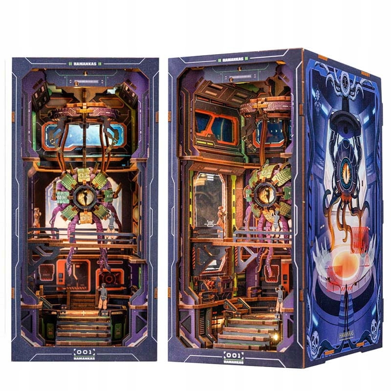 Podpórka Do Książek Miniaturowy Domek Book Nook Boskie Oko Naukowiec Puzzle