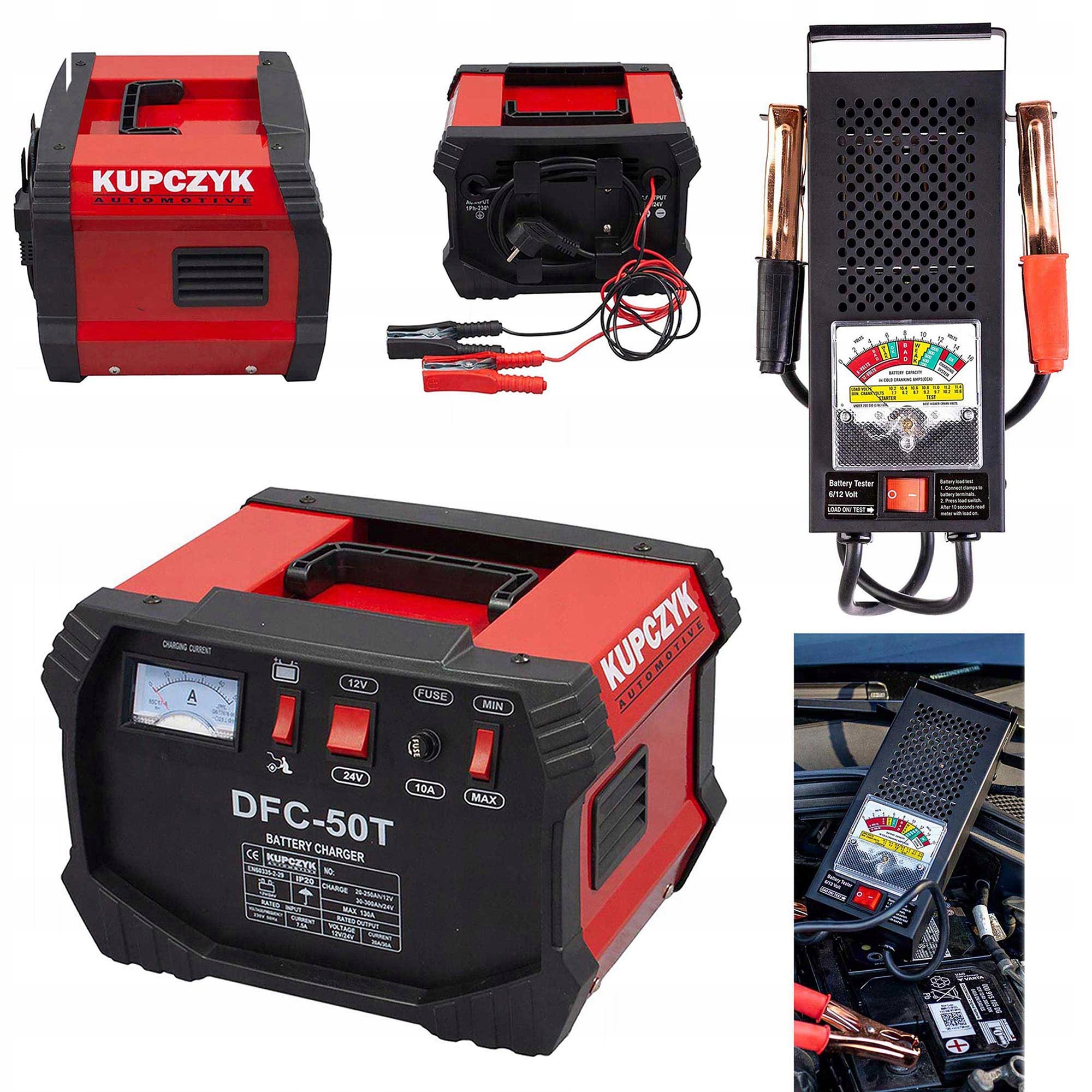 Випрямляч пуск 130А 12 24В тестер батареї