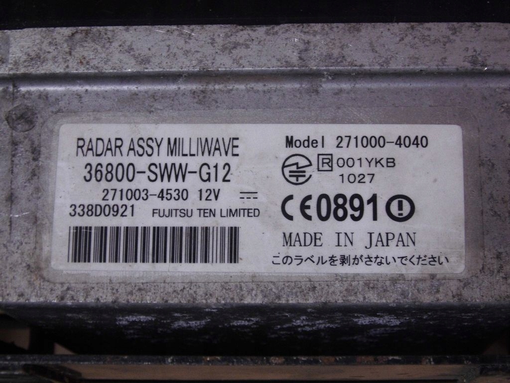 HONDA CRV III RADAR MODULO SENSOR ODLEGLOSCI DISTRONIC 36800SWWG12