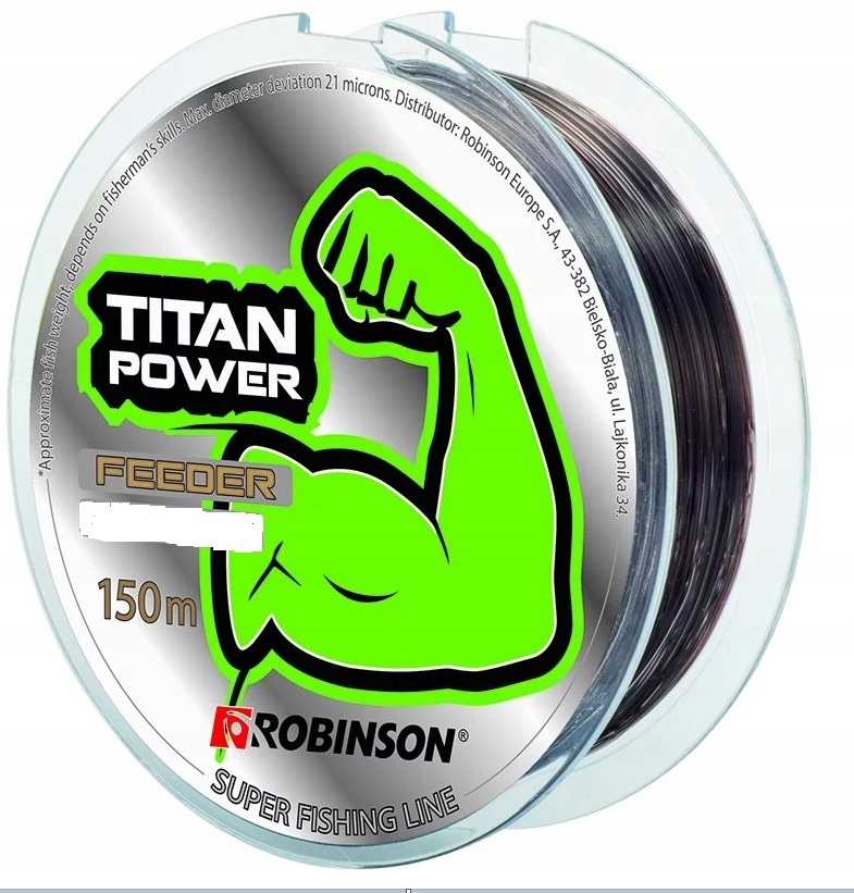 Robinson Żyłka Titan Power Feeder 0,225mm 11kg 150m – wytrzymała i trwała