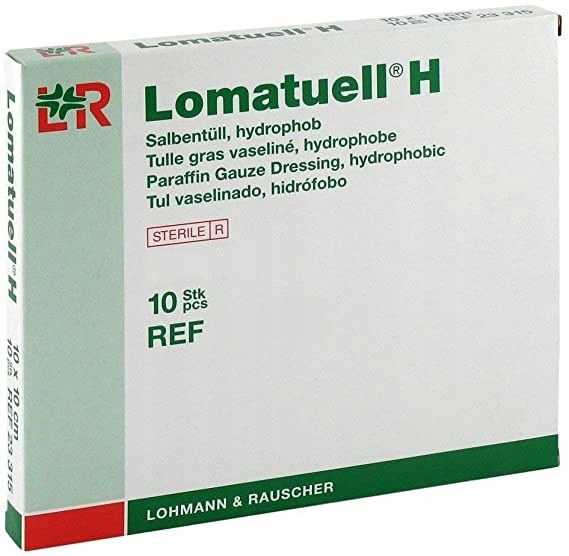 

Lomatuell H Parafinowy opatrunek 5x5 10szt