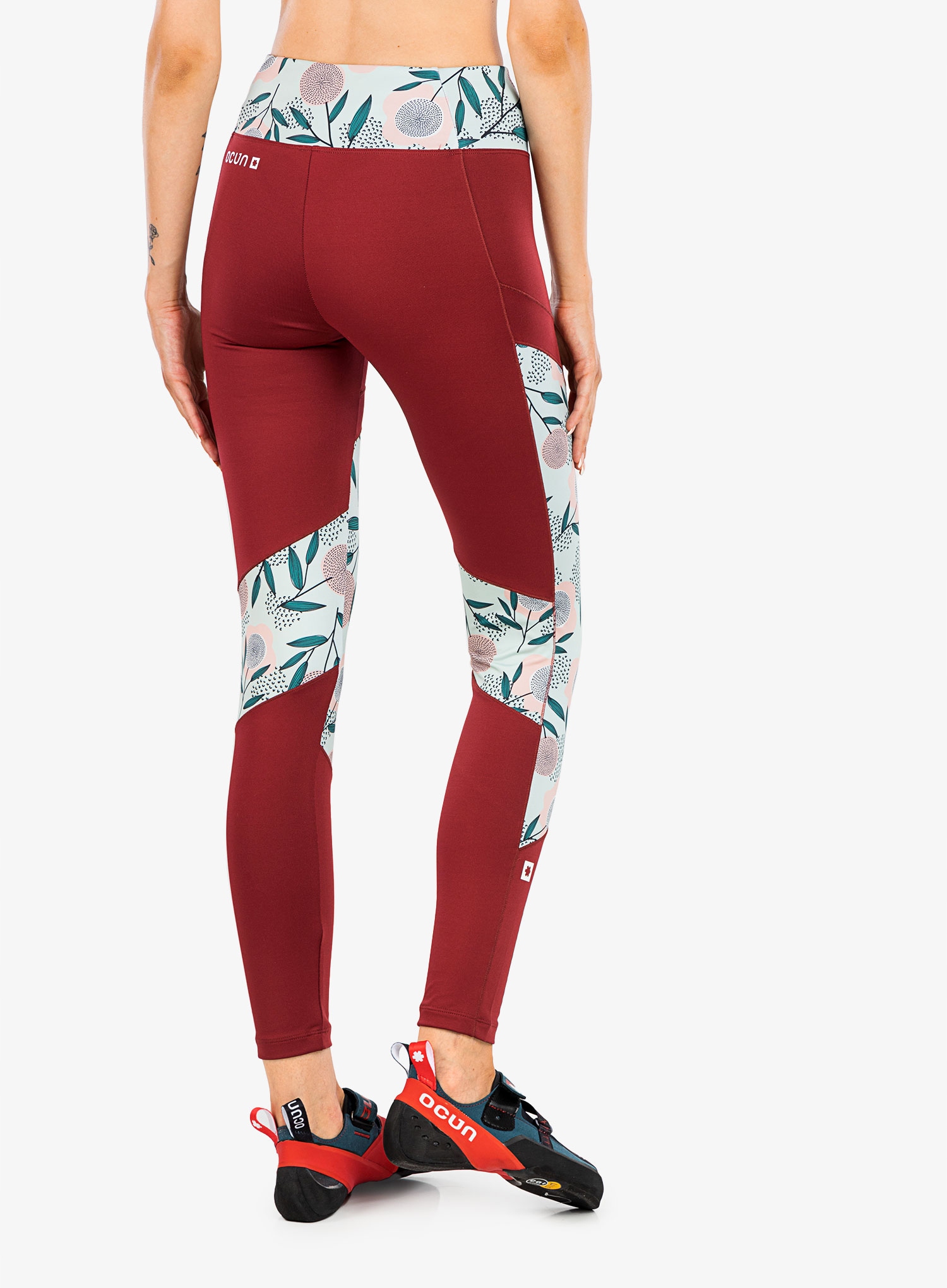 Legginsy wspinaczkowe damskie Ocun Rhea Leggings - wine S Marka Ocun