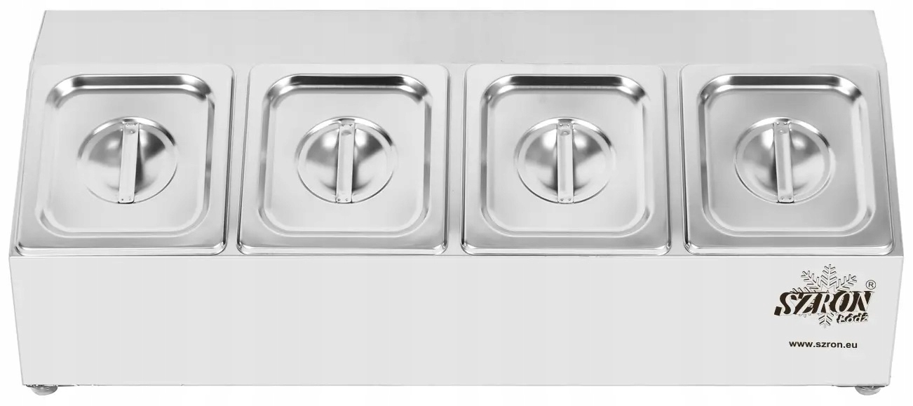 Ekspozytor gastronomiczny na pojemniki 6x GN 1/6 h 10 cm Szron CHD06A