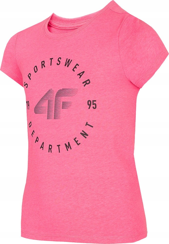 

4F Koszulka Dziewczęca T-shirt JTSD003 164 Fuksja