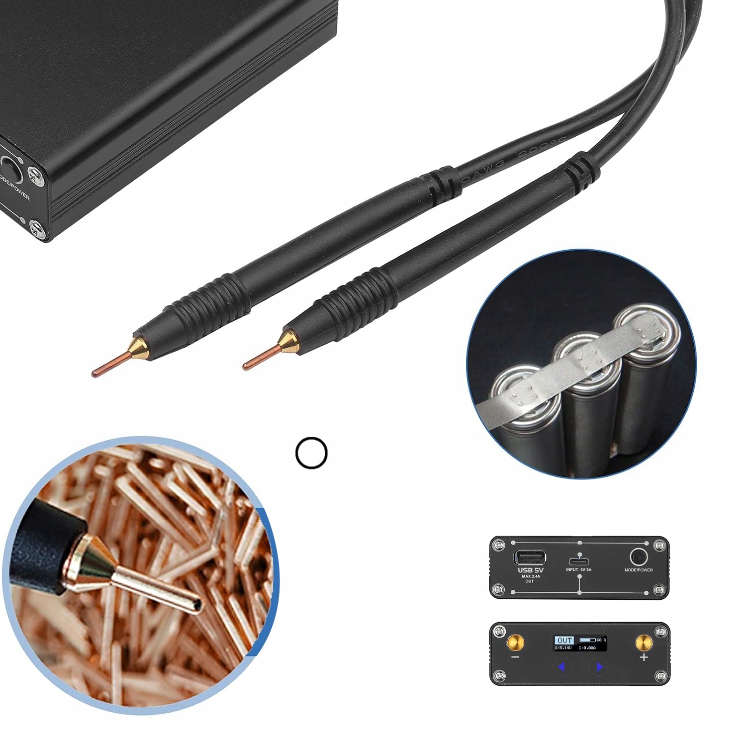 ZGRZEWARKA PUNKTOWA 5500mAh DO 18650 OGNIW DIY Marka bez marki