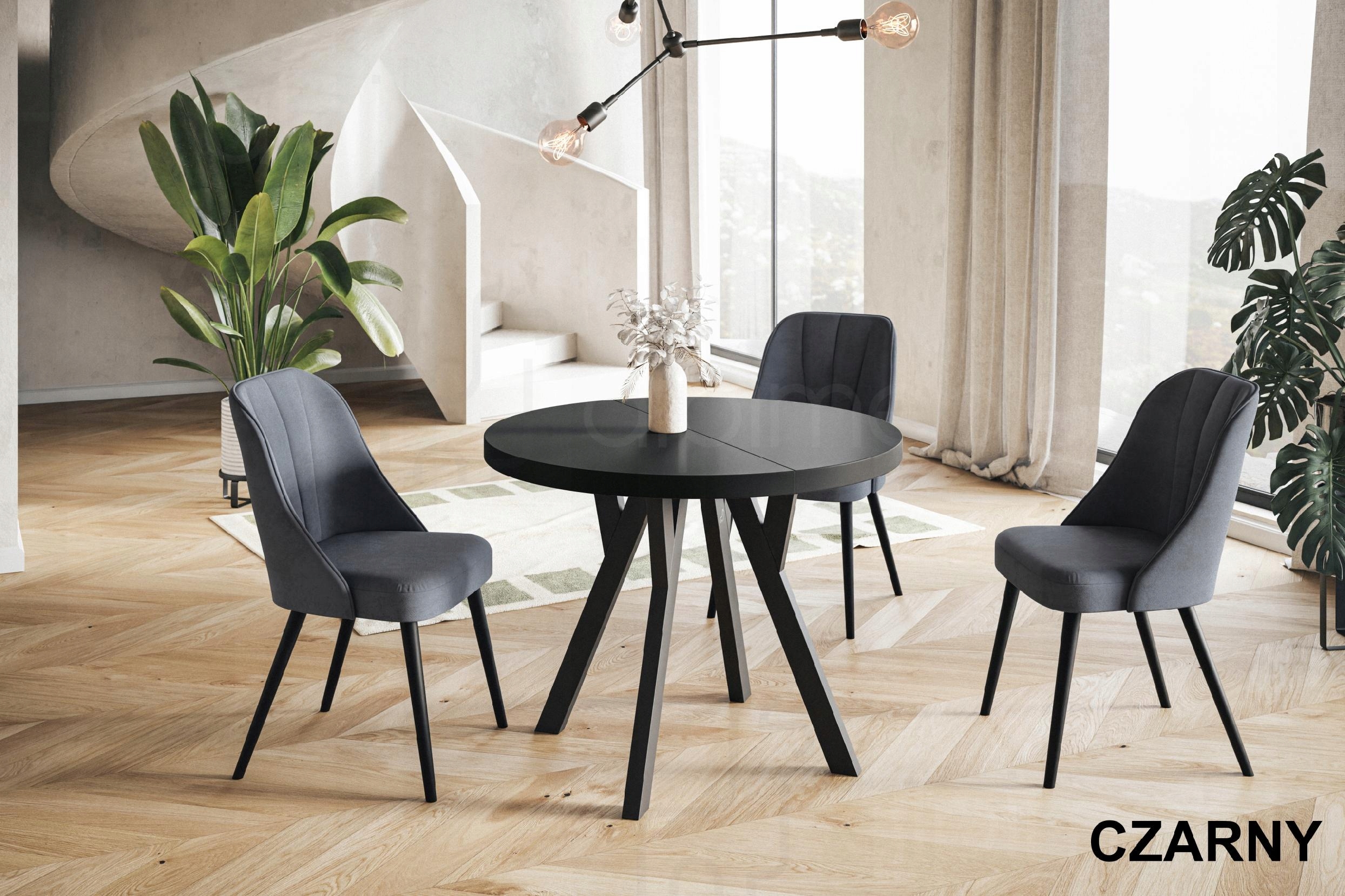 Stół rozkładany OVO 90/190 okrągły Kształt blatu okrągły