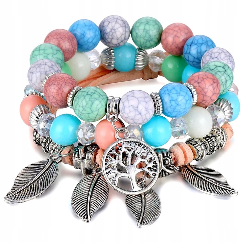 

Bransoletka koraliki Drzewo Życia Komplet 3szt