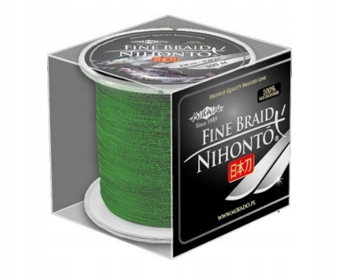 Plecionka Mikado Nihonto Fine Braid Zielona 0,23 mm 300 m mocna