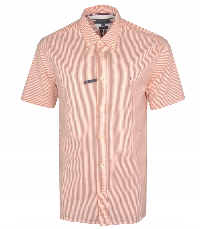 Tommy Hilfiger pánská košile, krátký rukáv, pruhy, M