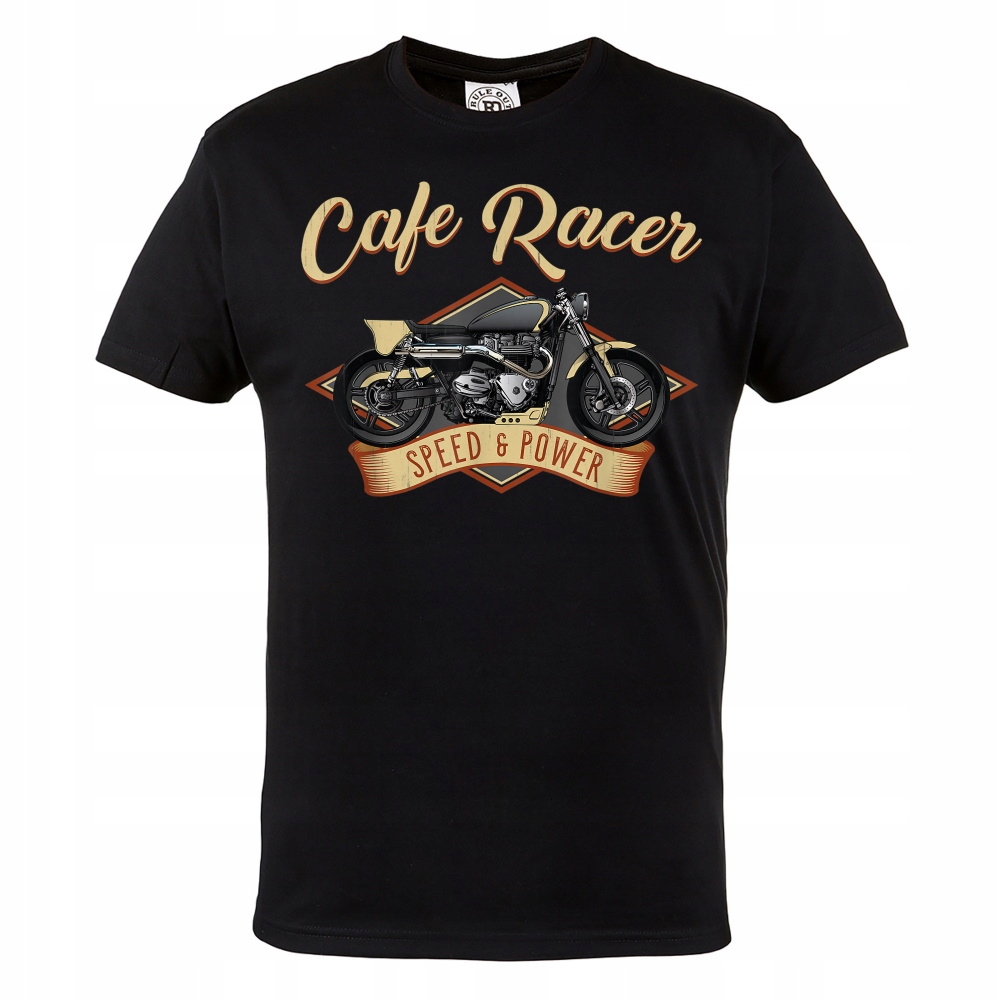 

Męska Koszulka Motocyklowa Cafe Racer Speed Power