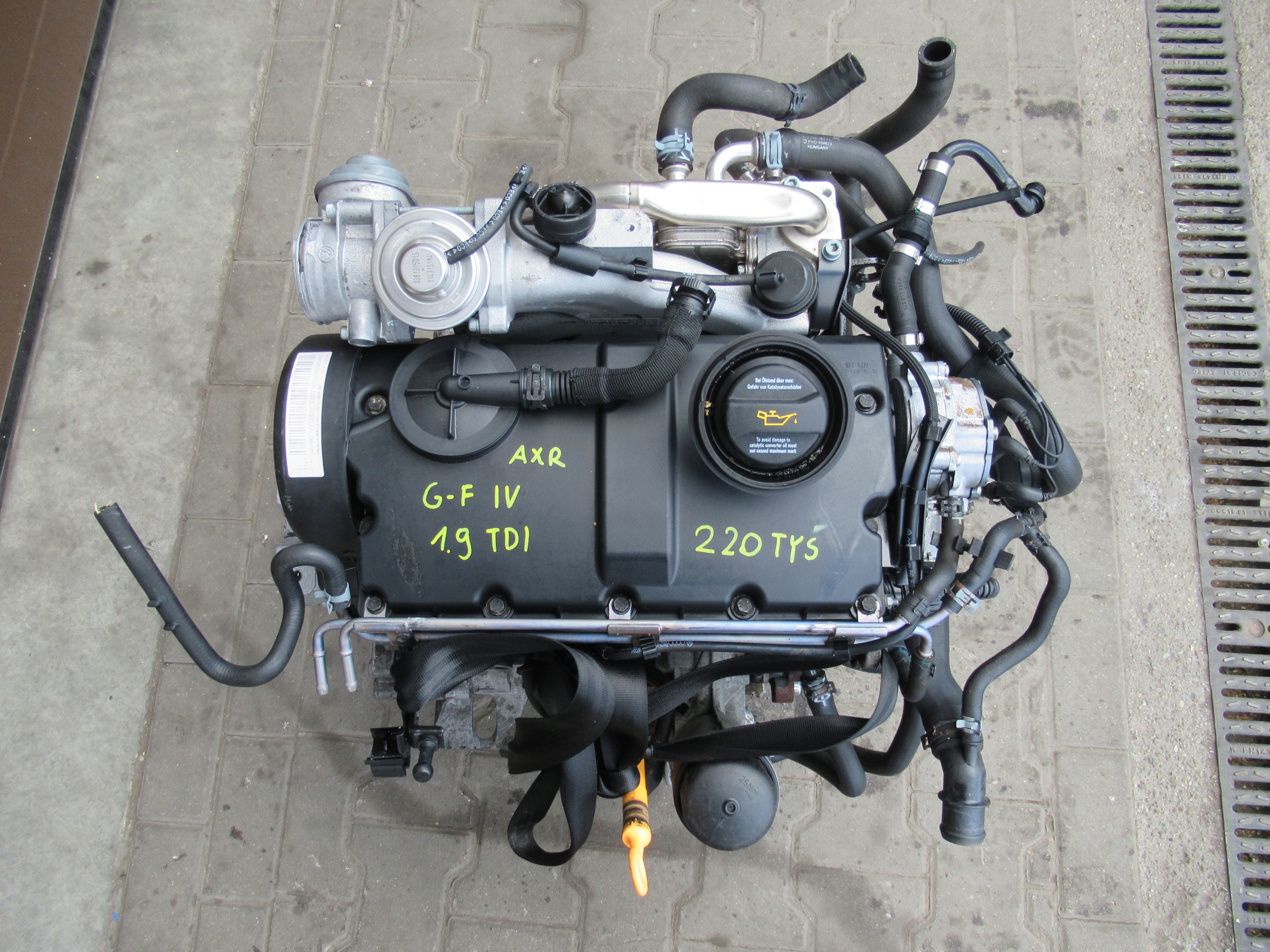 engine VW GOLF IV BORA 1.9 TDI 101 KM AXR 220 TYS.