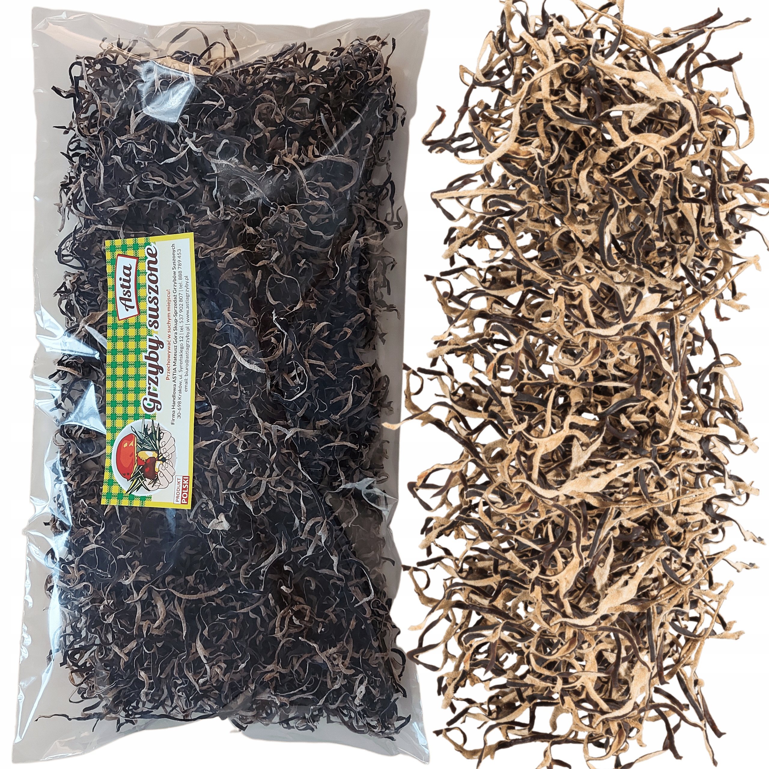 Levně sušené houby Houby Mun Sušené proužky 500 g mun nudličky krájené nakrájené ušák