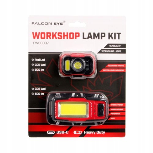 Sada dílenských lamp čelovka dílenská svítilna FWS0007