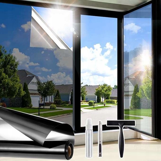 Fólie okenní samolepicí zastiňující proti Uv záření 115x200cm barva Černá