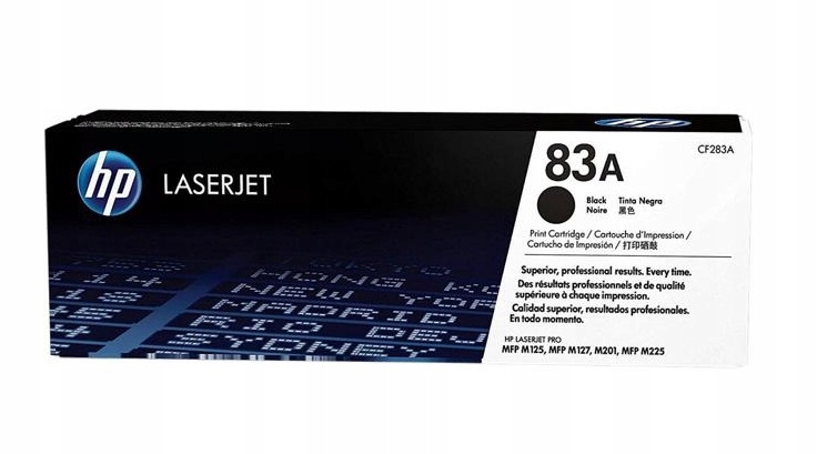 Toner Hp 83A CF283A 1,5 tisíc K Originál Hp Lj Pro Mfp M125 M127 M201 M225