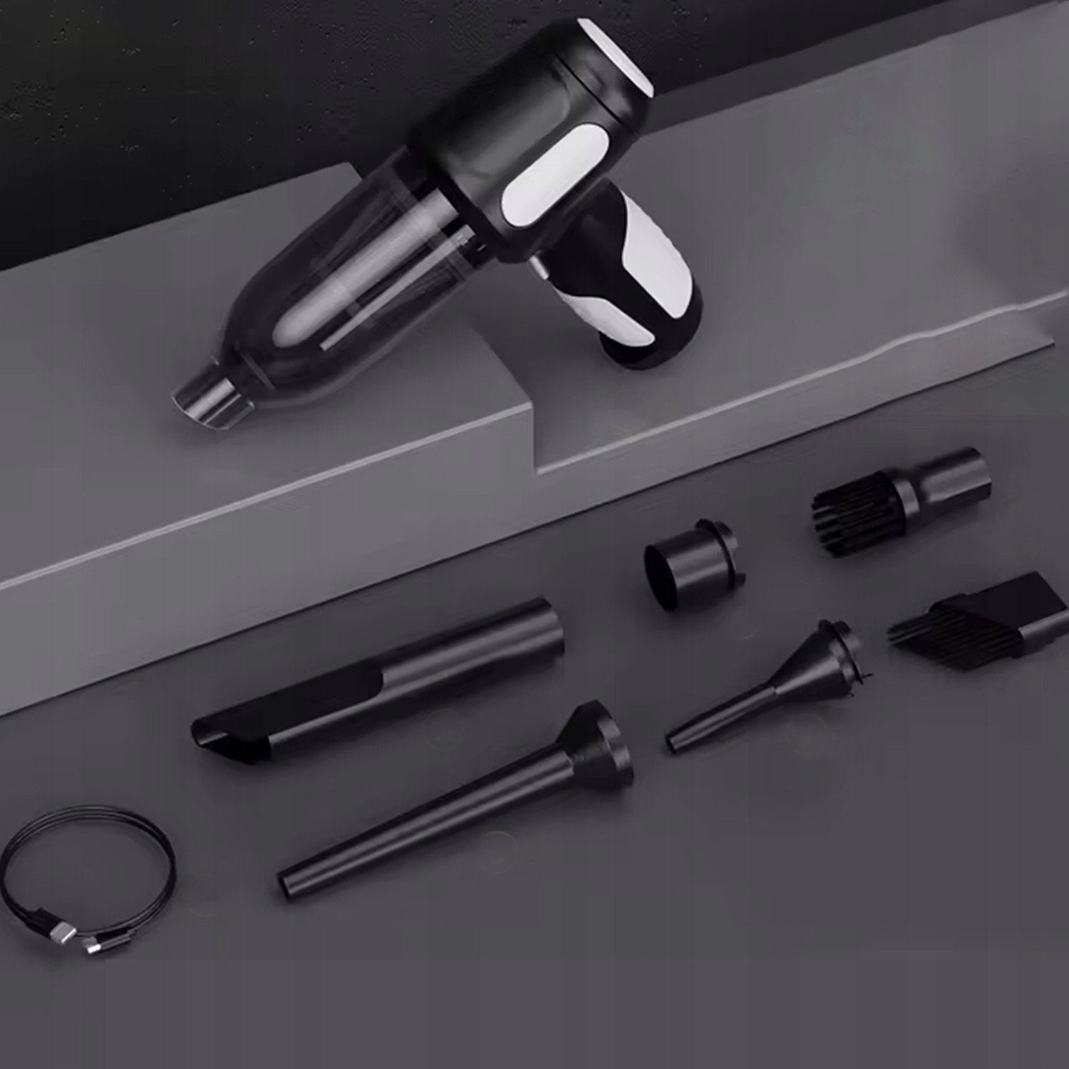 ODKURZACZ RĘCZNY SAMOCHODOWY SUPER MOC 2000MAH DO CZYSTE SOFY I PODŁOGA Producent bez marki