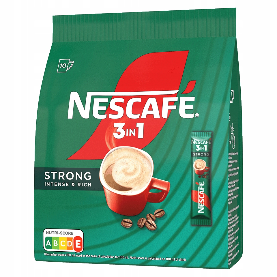 Nescafe 3в1 крепкий растворимый кофе 160 г