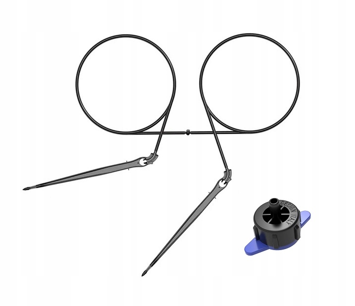 Kroplownik patykowy x2 emiter z kompensacją 8 l/h